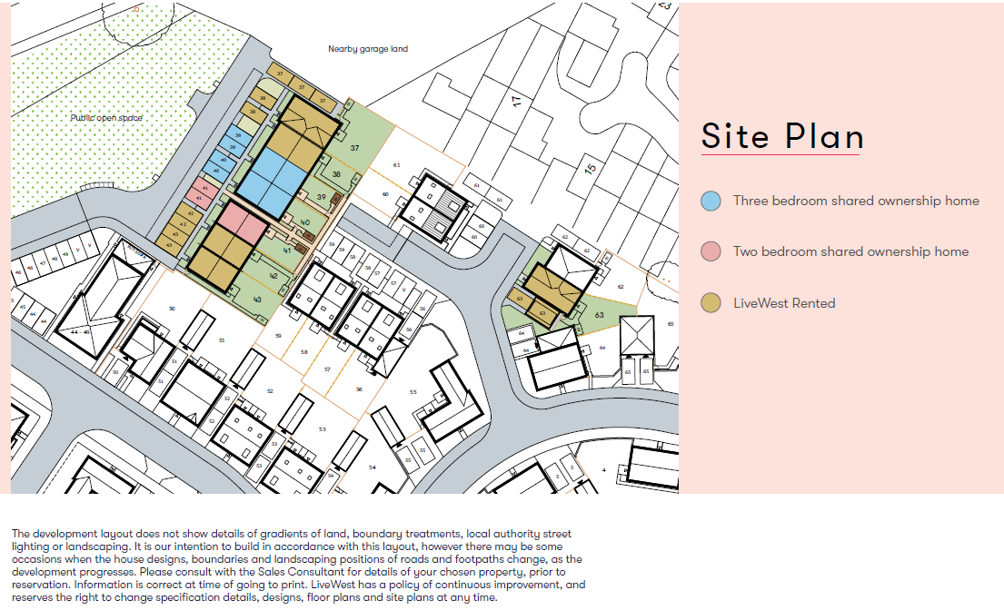 Coppice Place Site Map 2 September 2021 39-41 plots