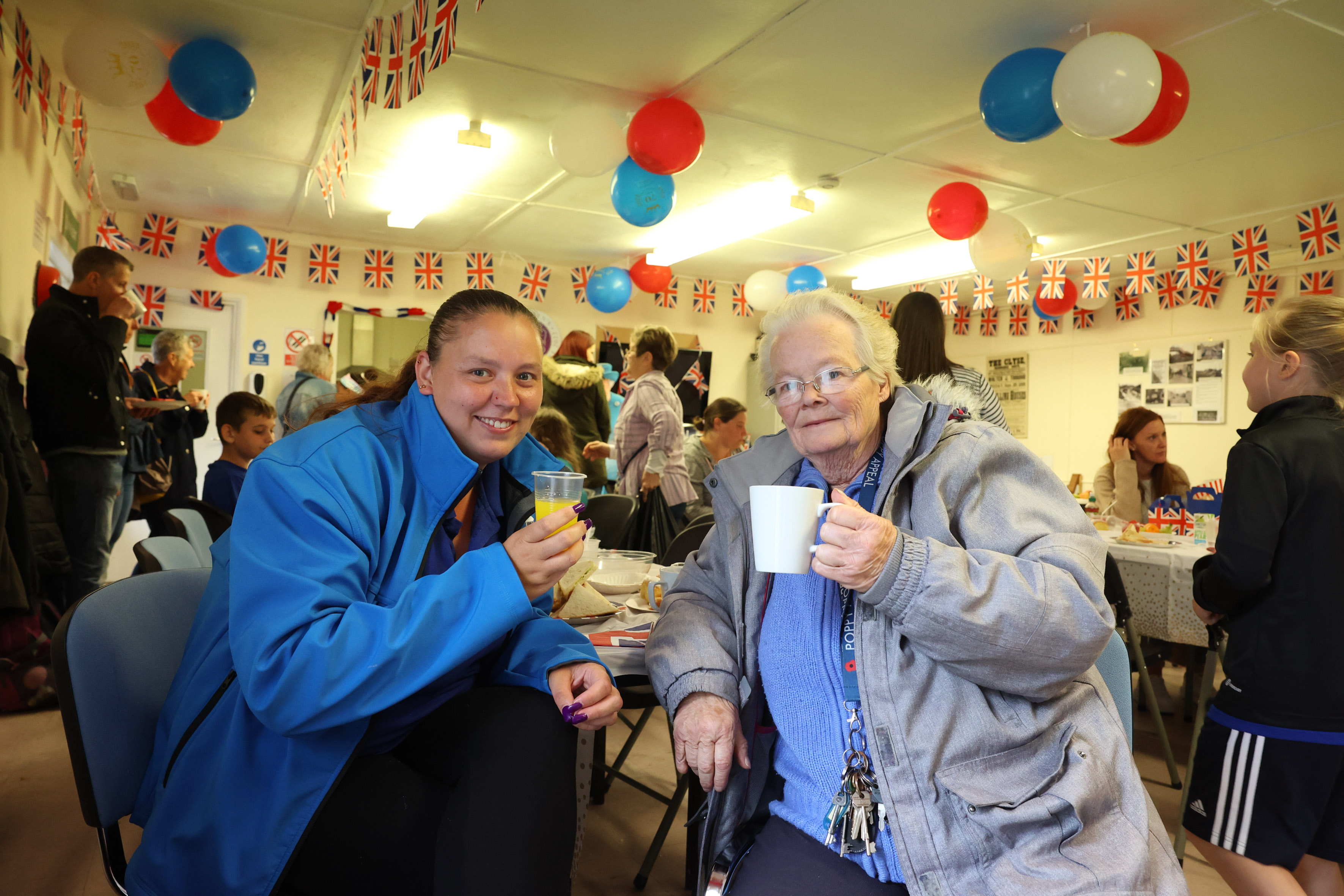 Sally at Jubilee party