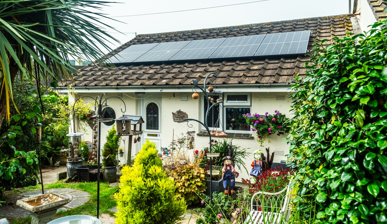 Peter and Anita's bungalow in Devon.