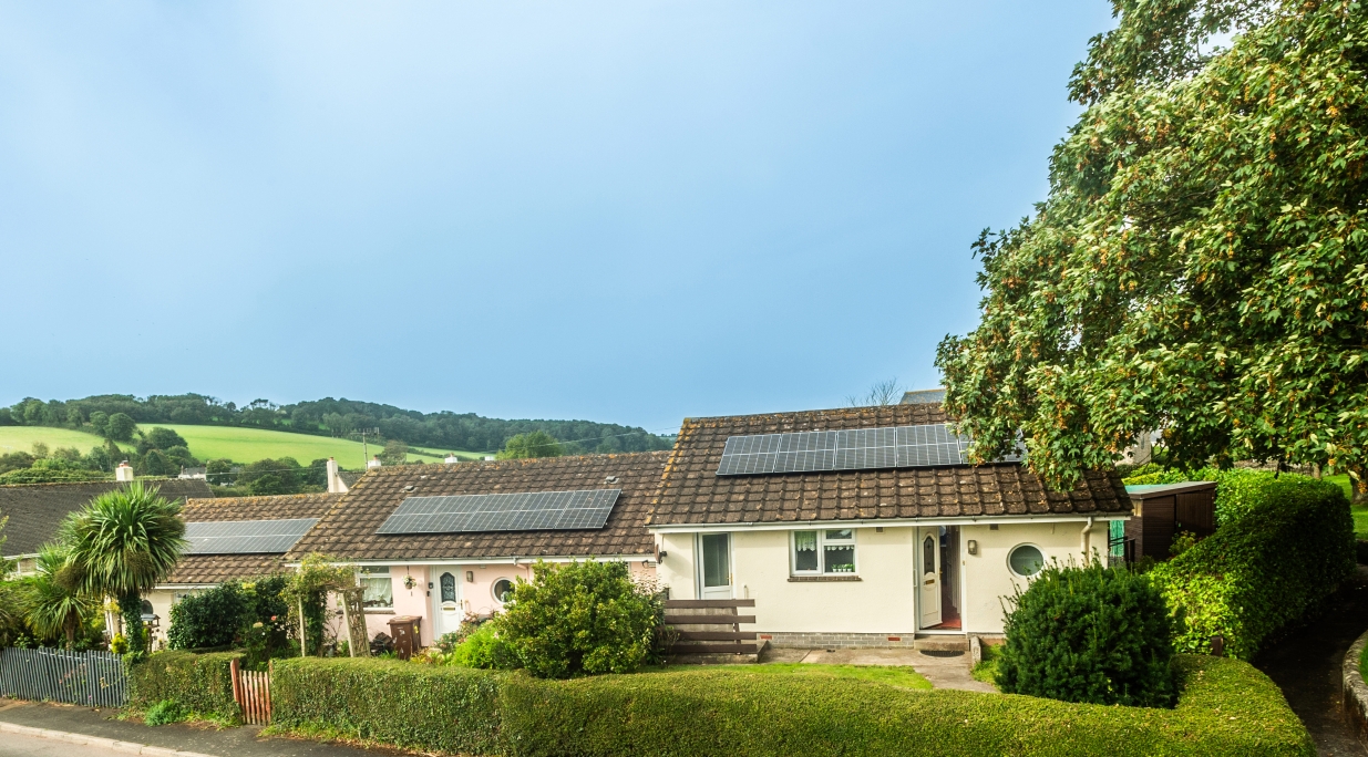 Our homes which have been retrofitted with new solar panels.