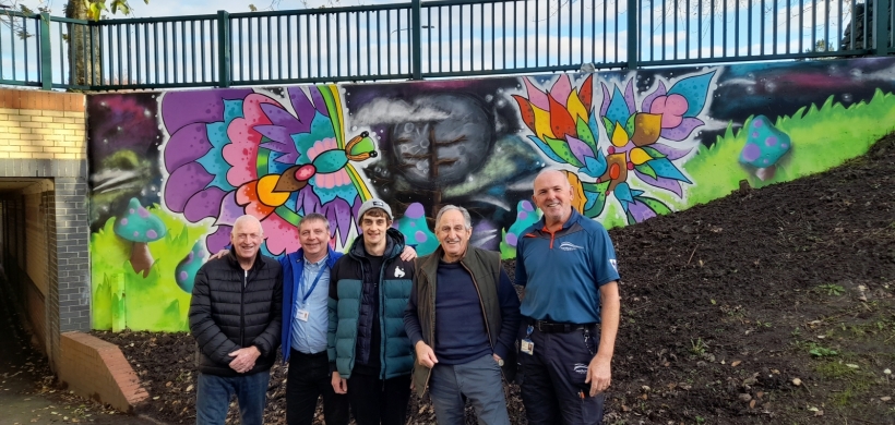 The mural painted by local artist Mark Read in Barnstaple. Photo: LiveWest