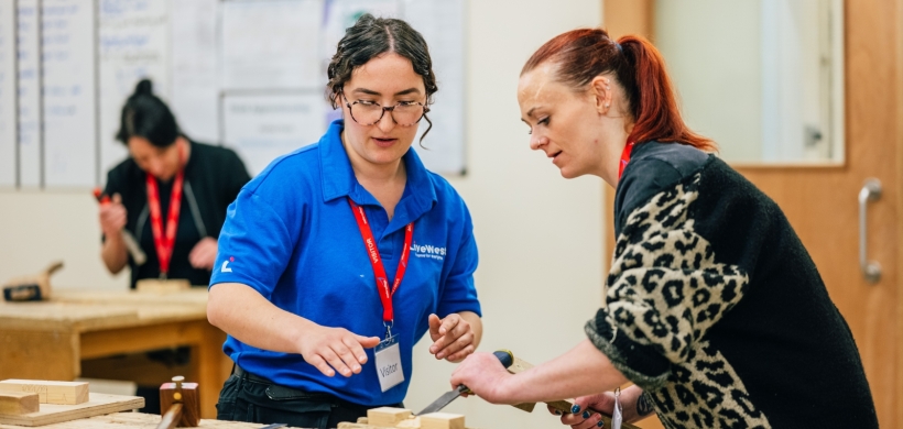 Our colleague and Raffi at the Taster Day.