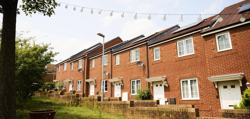 A row of our homes in Yeovil. 