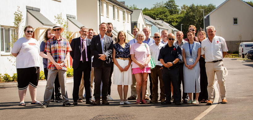 Completion event at Foxes Field, Gulval, Penzance