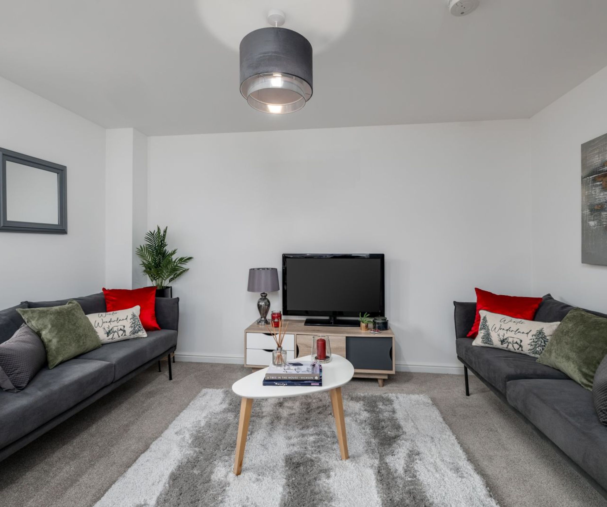 Living room plumb park new build shared ownership 