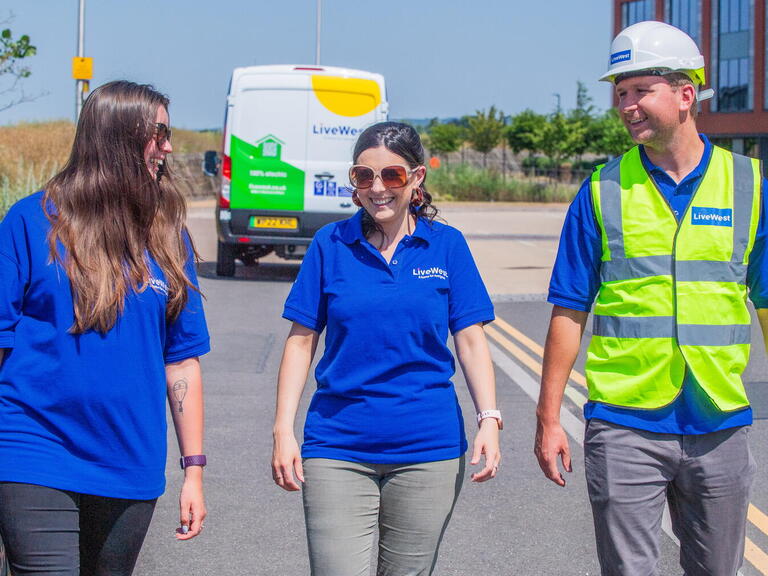LiveWest colleagues walking