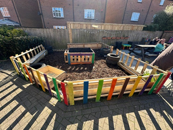 The community garden at Massingham Park.