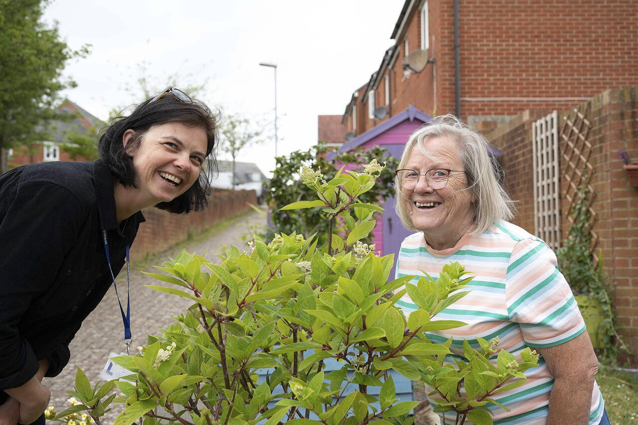 Image of two residents who are part of the Wyndham park community