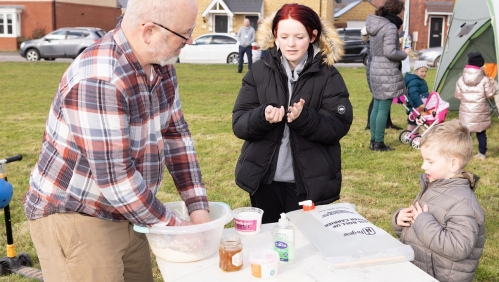 Wilstockhub and the local community took part in a planting event