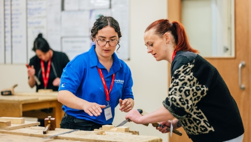 Our colleague and Raffi at the Taster Day.