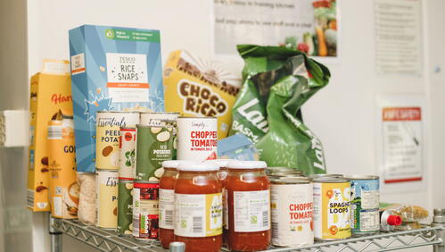 Image of food as part of a food support initiative