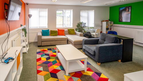 Image of communal area in LiveWest accomodation