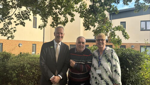 Image of MP Gideon Amos and Suzanne Brown